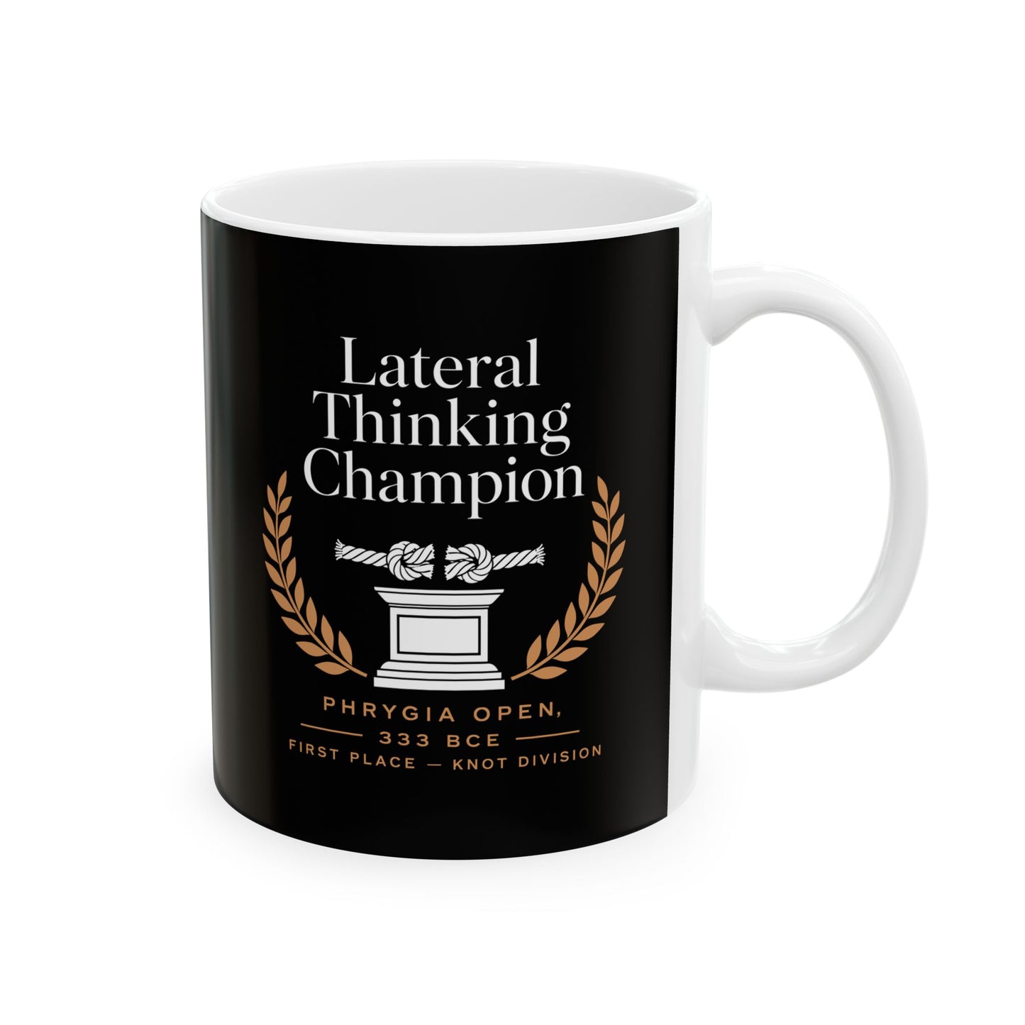 Gordian Knot Lateral Thinking Champion Ceramic Mug, (11oz, 15oz)