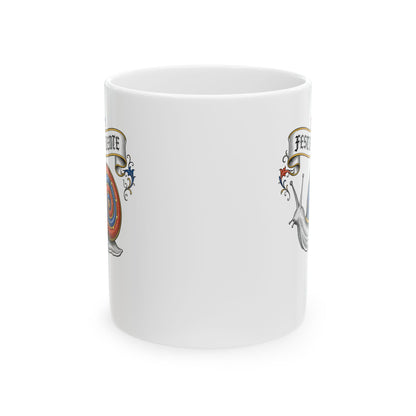 Hurry Slowly Snail Marginalia Ceramic Mug, (11oz, 15oz)