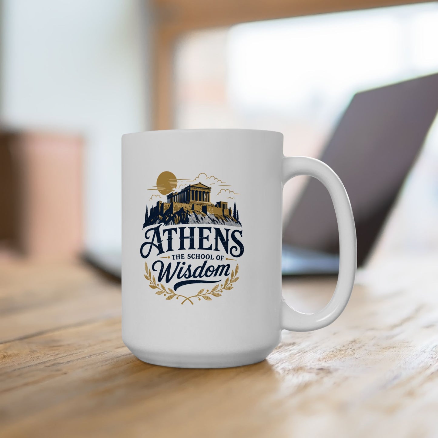 Athens School of Wisdom Ceramic Mug, (11oz, 15oz)