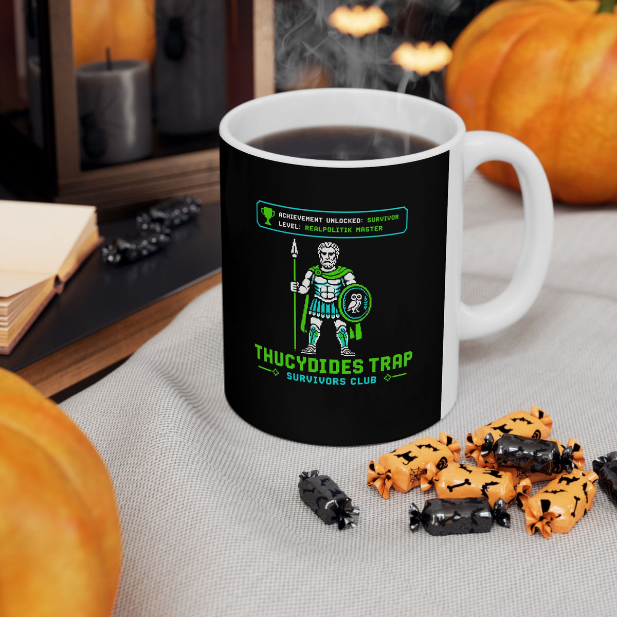 8 Bit Thucydides Trap Survivors Club Ceramic Mug, (11oz, 15oz)