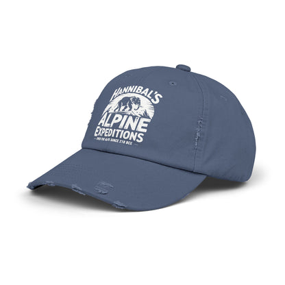 Hannibal's Alpine Expeditions Unisex Distressed Cap