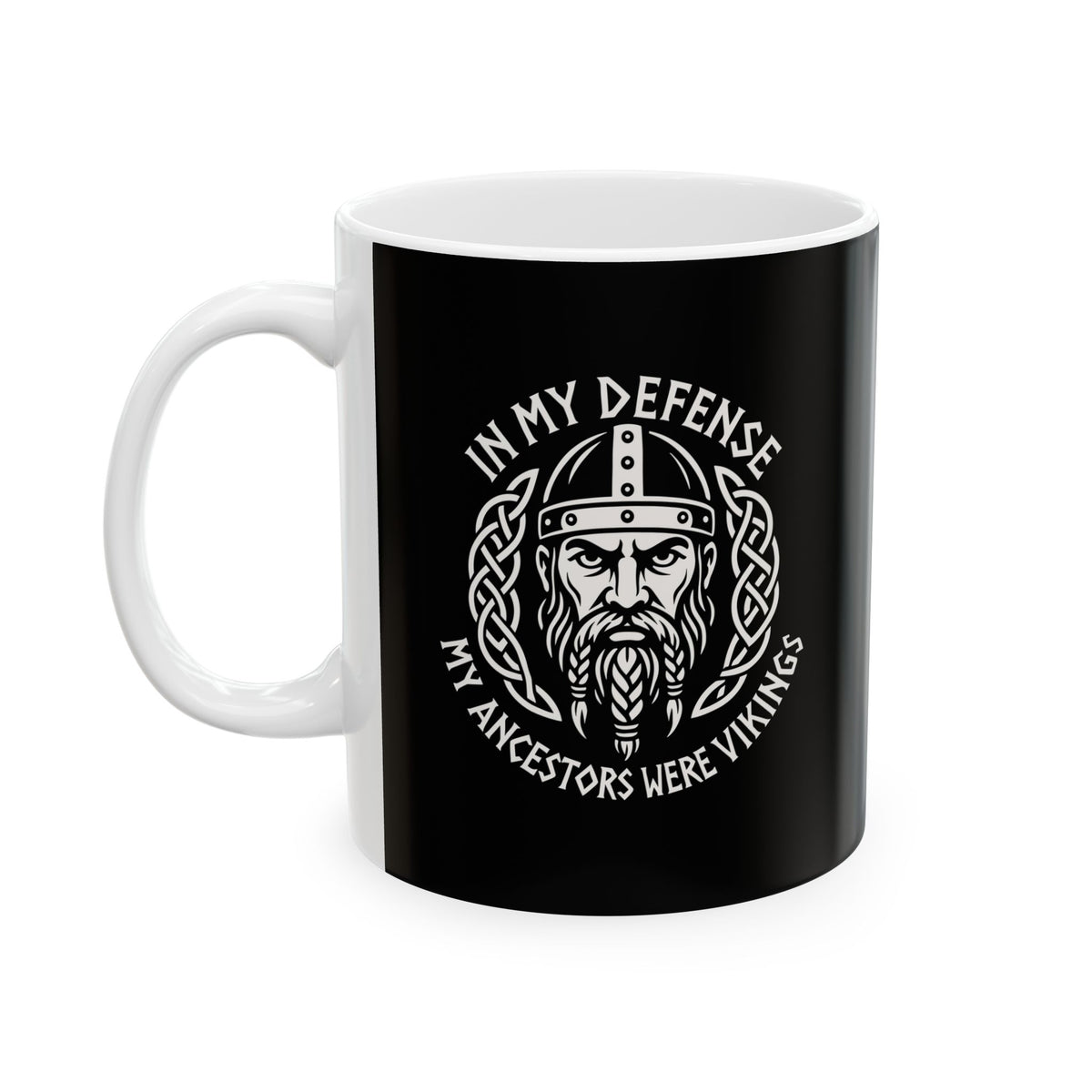 In My Defense Ancestors Viking Ceramic Mug, (11oz, 15oz)