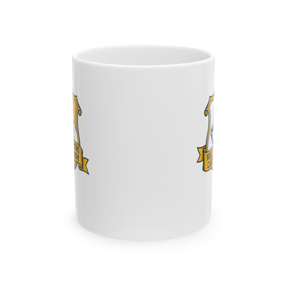Don't Let the Bastards Grind You Down Latin Quote Ceramic Mug, (11oz, 15oz)
