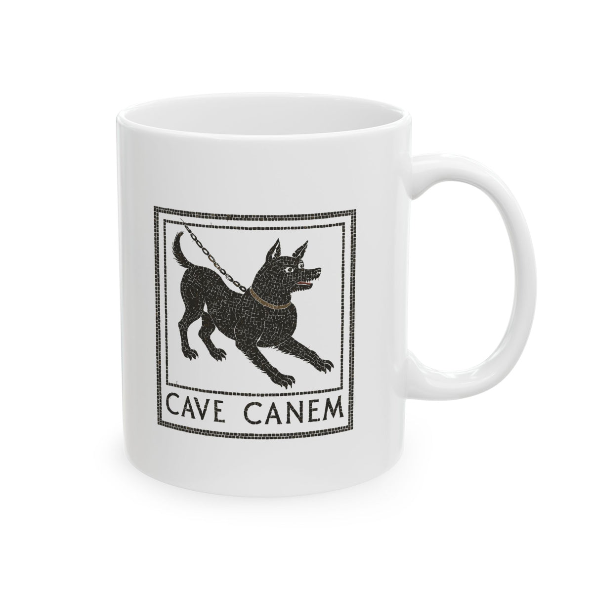 Cave Canum Pompeii Mosaic Ceramic Mug, (11oz, 15oz)