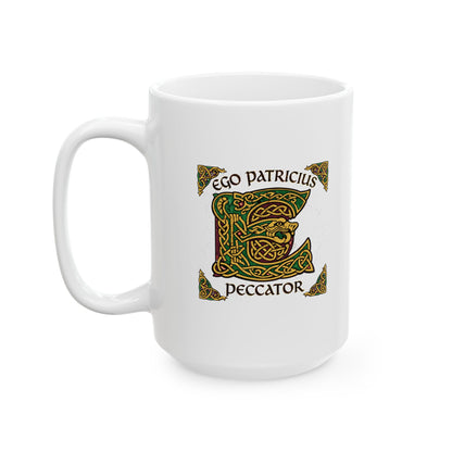Saint Patrick Peccator Sinner Ceramic Mug, (11oz, 15oz)