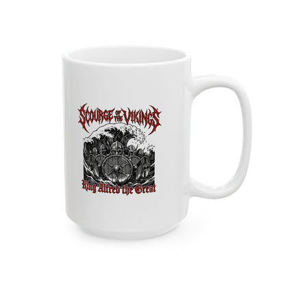 King Alfred Scourge of the Vikings Ceramic Mug, (11oz, 15oz)
