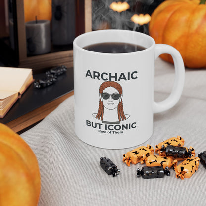 Kore of Thera Archaic Iconic Ceramic Mug, (11oz, 15oz)