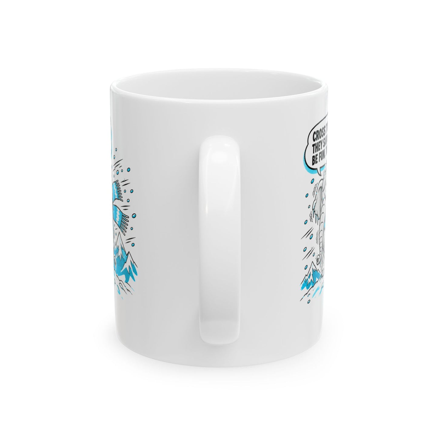 Cross the Alps They Said Elephant Ceramic Mug, (11oz, 15oz)