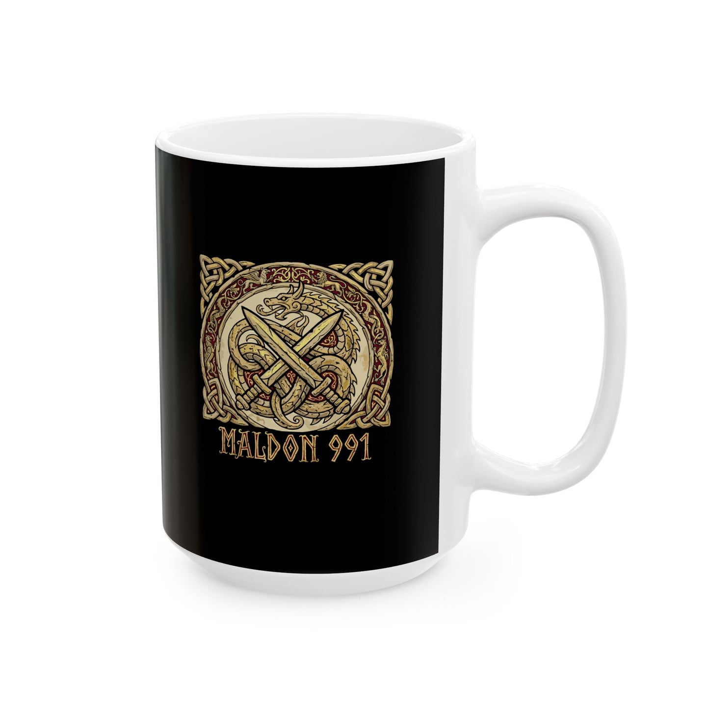 Battle of Maldon King Æthelred vs Vikings Ceramic Mug, (11oz, 15oz)
