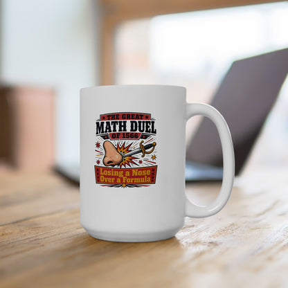 Tycho Brahe Nose Math Duel Ceramic Mug, (11oz, 15oz)