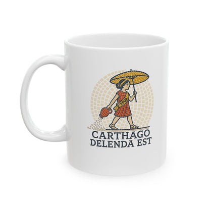 Carthago Delenda Est Mosaic Ceramic Mug, (11oz, 15oz)