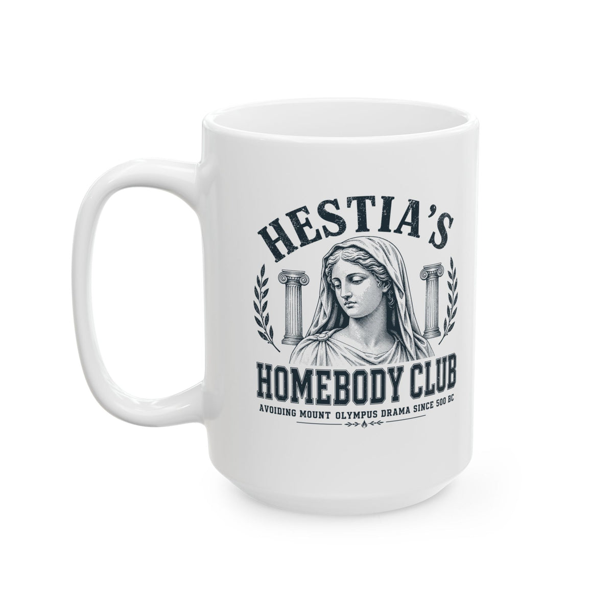 Hestia's Homebody Club Ceramic Mug, (11oz, 15oz)
