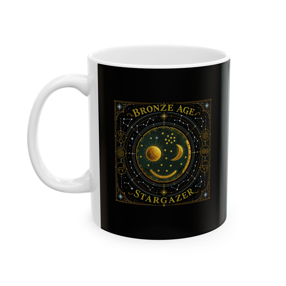 Nebra Disk Stargazer Ceramic Mug, (11oz, 15oz)