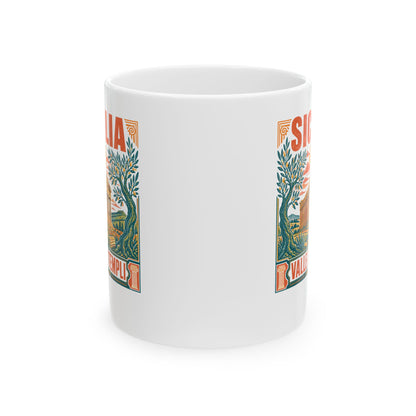 Agrigento Valley of the Greek Temples Ceramic Mug, (11oz, 15oz)