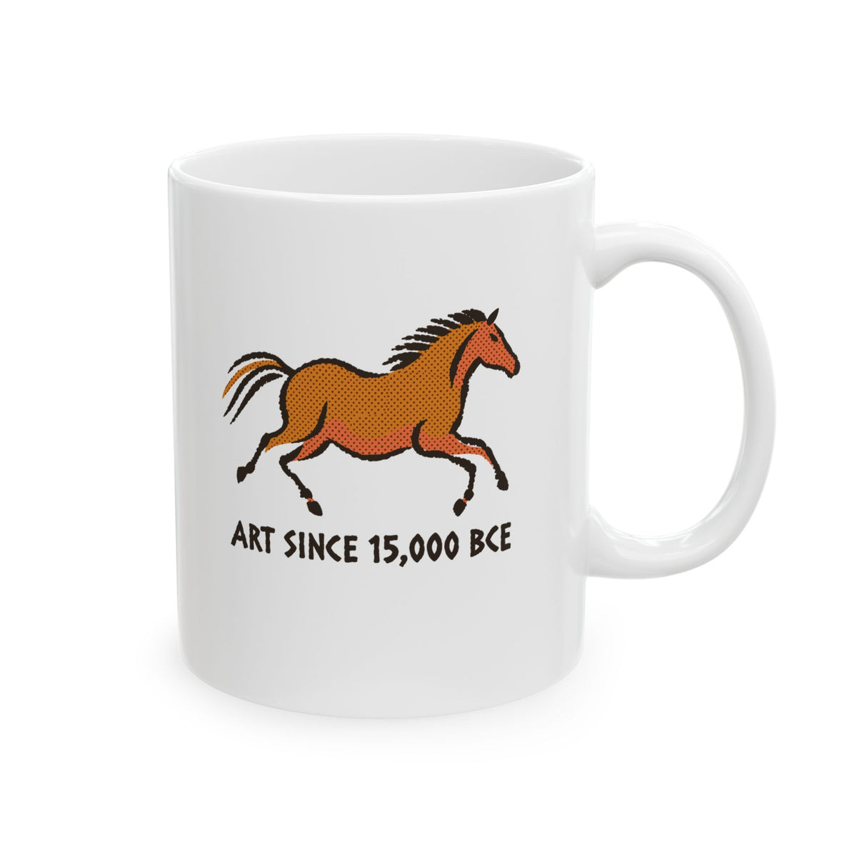 Lascaux Horse Art Since 15000 BCE Ceramic Mug, (11oz, 15oz)
