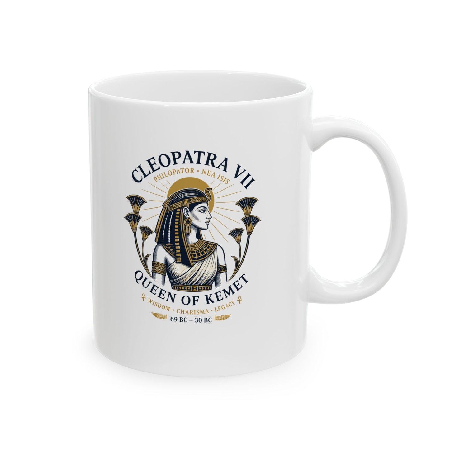 Cleopatra Queen of Kemet Ceramic Mug, (11oz, 15oz)