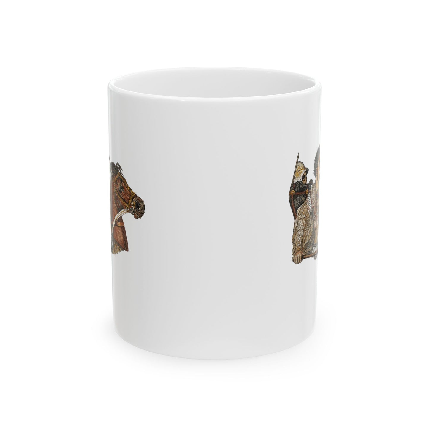 Alexander the Great Pompeii Mosaic Ceramic Mug, (11oz, 15oz)