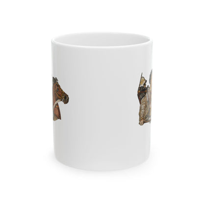 Alexander the Great Pompeii Mosaic Ceramic Mug, (11oz, 15oz)
