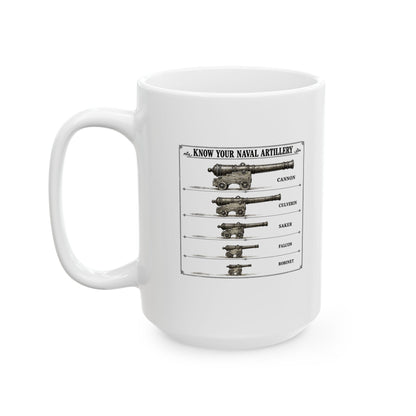 Know Your Naval Artillery Ceramic Mug, (11oz, 15oz)