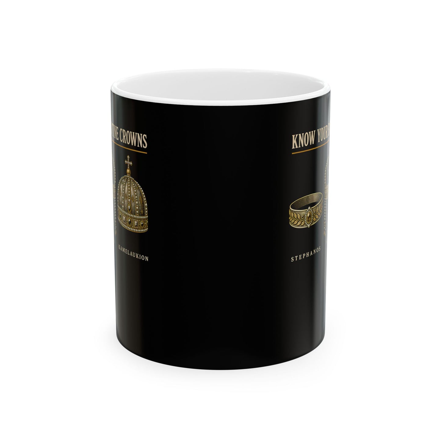 Know Your Byzantine Crowns Ceramic Mug, (11oz, 15oz)