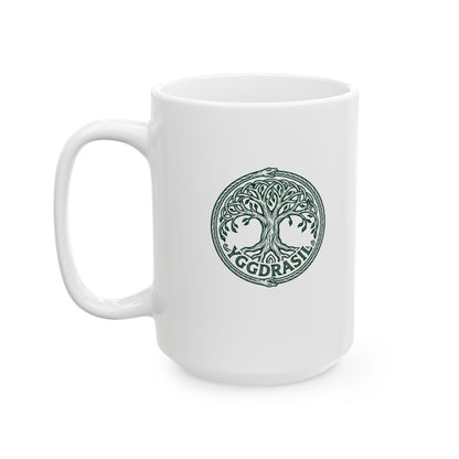 Yggdrasil Ceramic Mug, (11oz, 15oz)