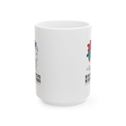 Soul Becomes Dyed Aurelius Quote Ceramic Mug, (11oz, 15oz)