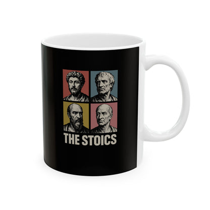 The Stoics Pop Art Ceramic Mug, (11oz, 15oz)