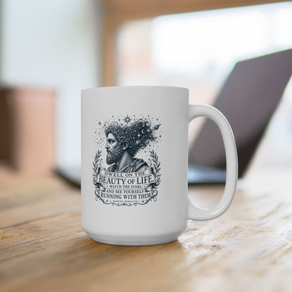 Running with the Stars Aurelius Quote Ceramic Mug, (11oz, 15oz)