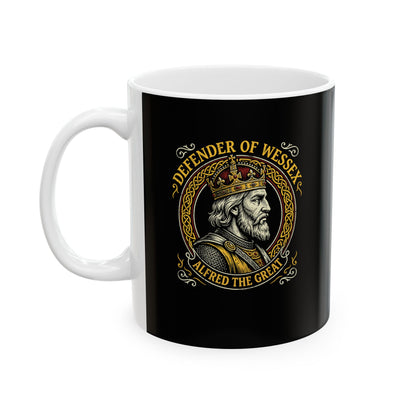 Alfred the Great Defender of Wessex Ceramic Mug, (11oz, 15oz)