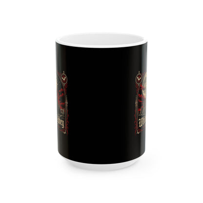 Whitby Abbey Bats Ceramic Mug, (11oz, 15oz)