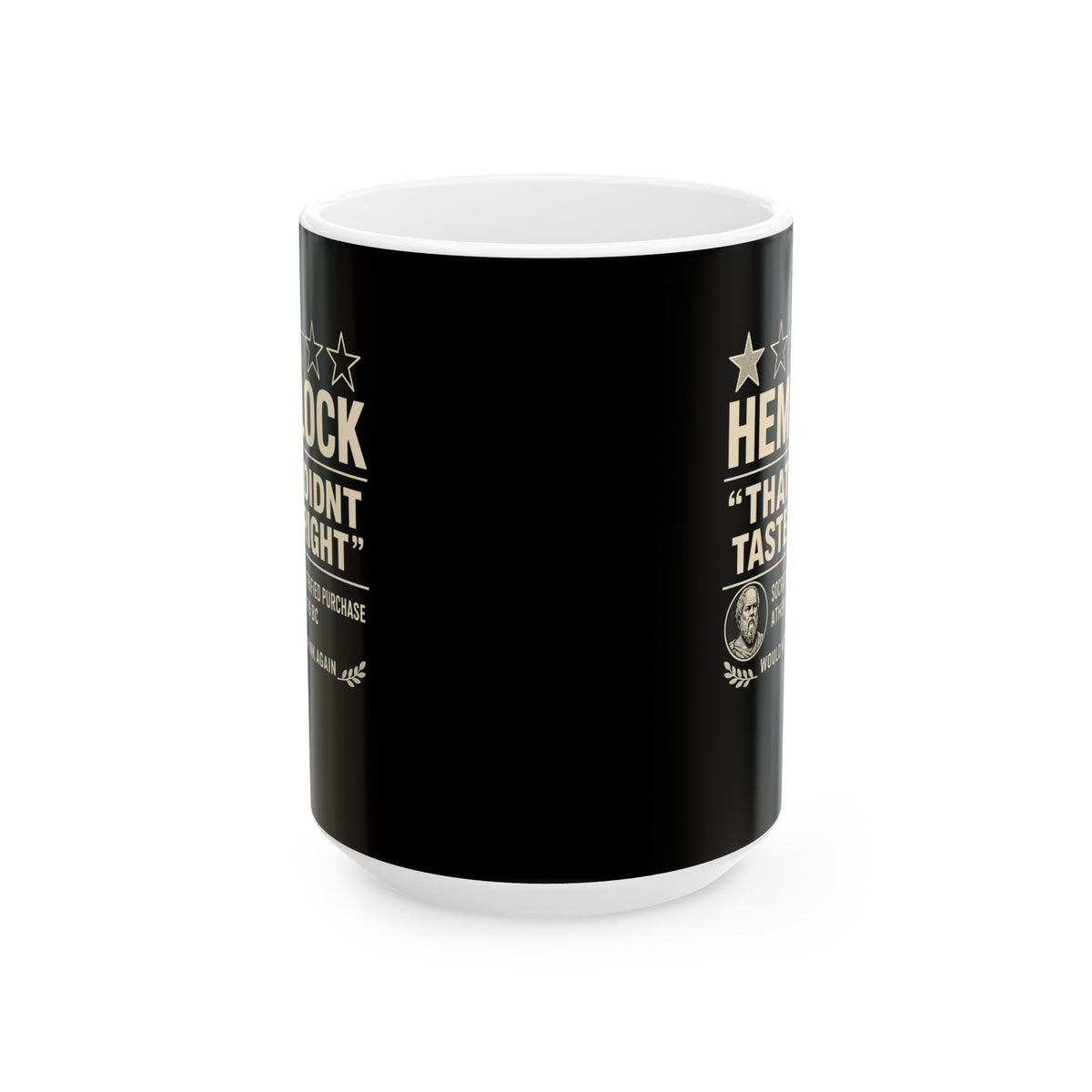 Hemlock Review Socrates Ceramic Mug, (11oz, 15oz)