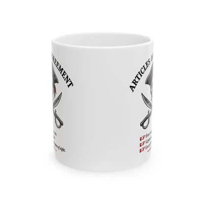Articles of Agreement Pirate Code Ceramic Mug, (11oz, 15oz)