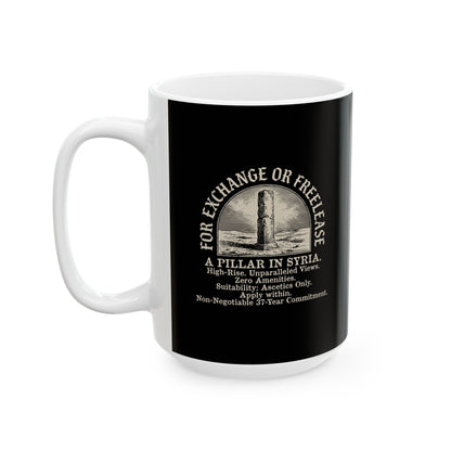 Saint Simeon Stylites Real Estate Listing Ceramic Mug, (11oz, 15oz)