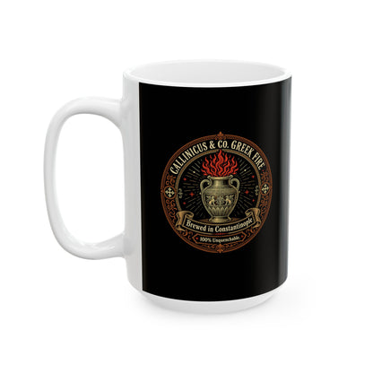 CALLINICUS & CO. GREEK FIRE Ceramic Mug, (11oz, 15oz)