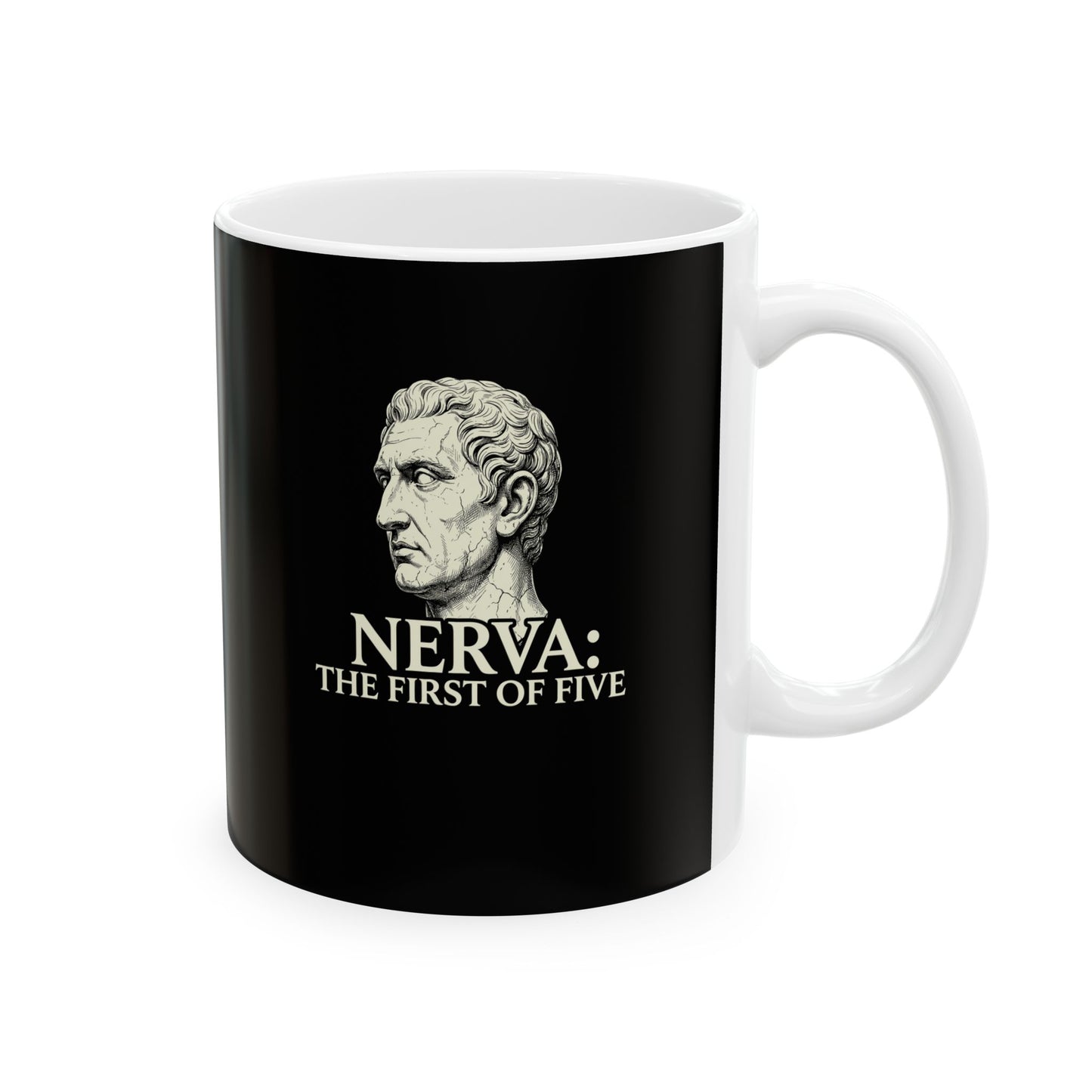 Nerva First of 5 Good Emperors Ceramic Mug, (11oz, 15oz)