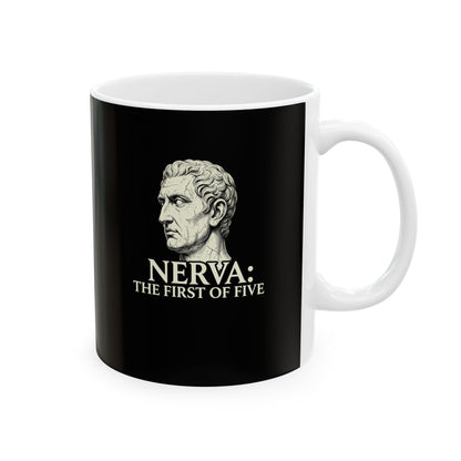 Nerva First of 5 Good Emperors Ceramic Mug, (11oz, 15oz)