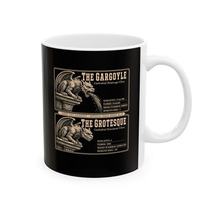 Gargoyle vs Grotesque Field Guide Ceramic Mug, (11oz, 15oz)