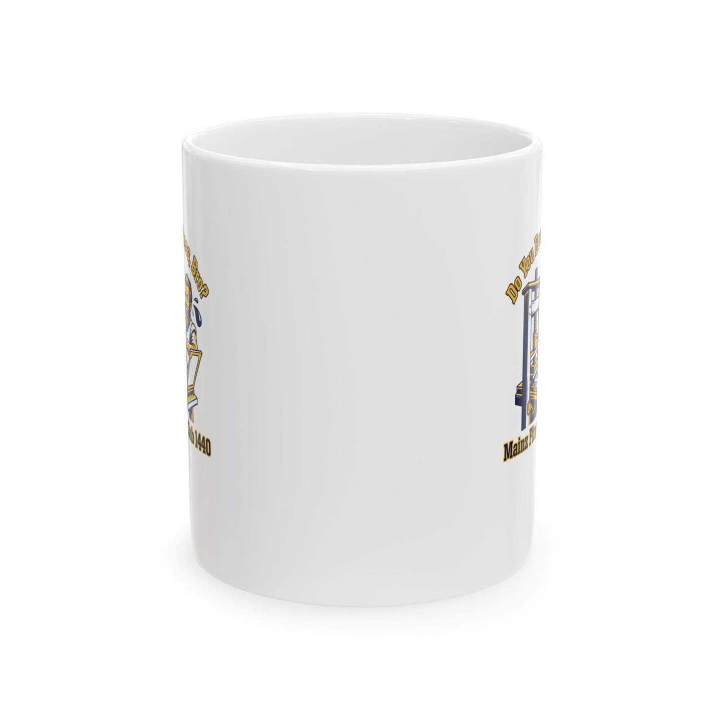 Gutenberg Fitness Club Ceramic Mug, (11oz, 15oz)