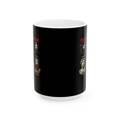History's Famous Beards Screen Print Ceramic Mug, (11oz, 15oz)