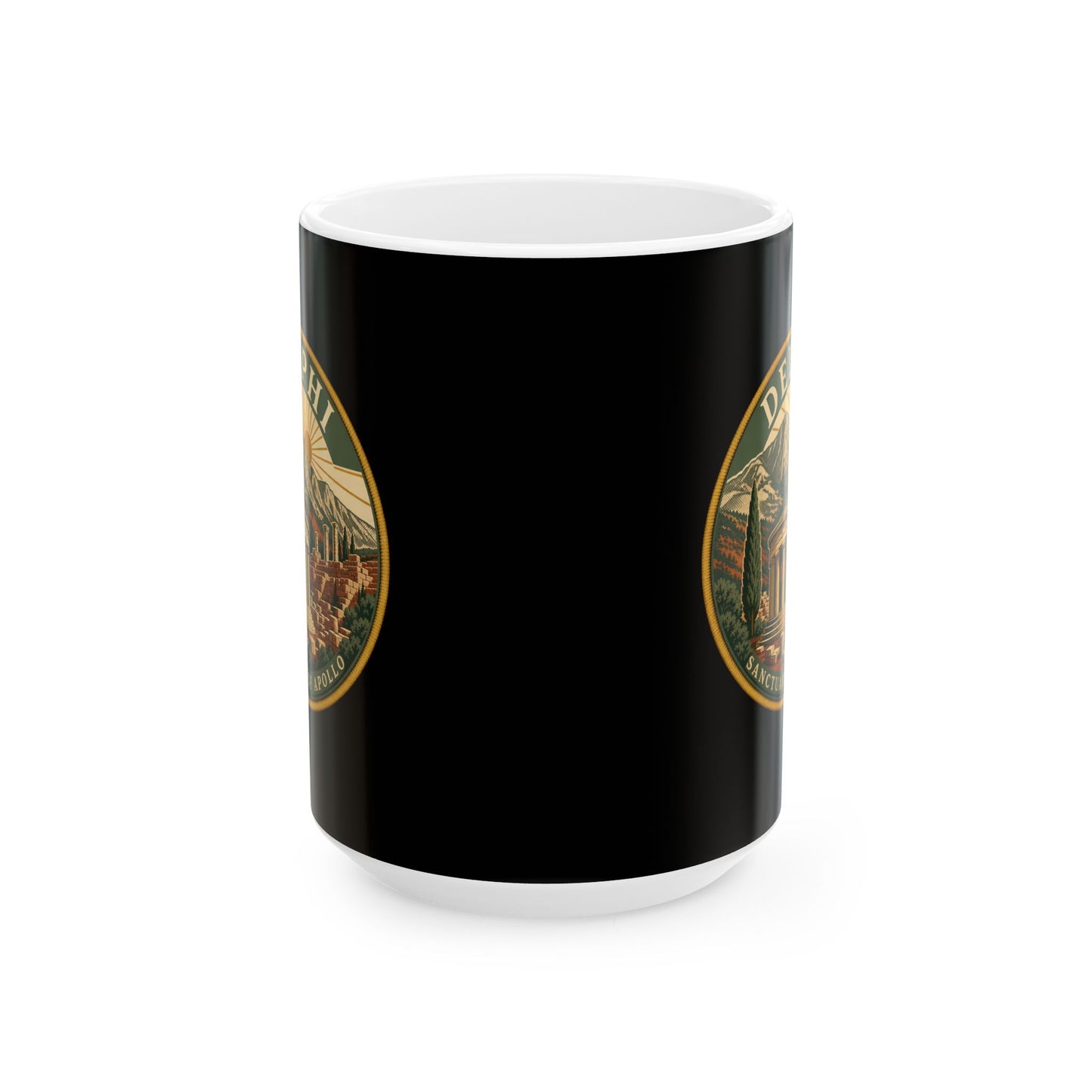 Delphi Sanctuary of Apollo Patch Ceramic Mug, (11oz, 15oz)