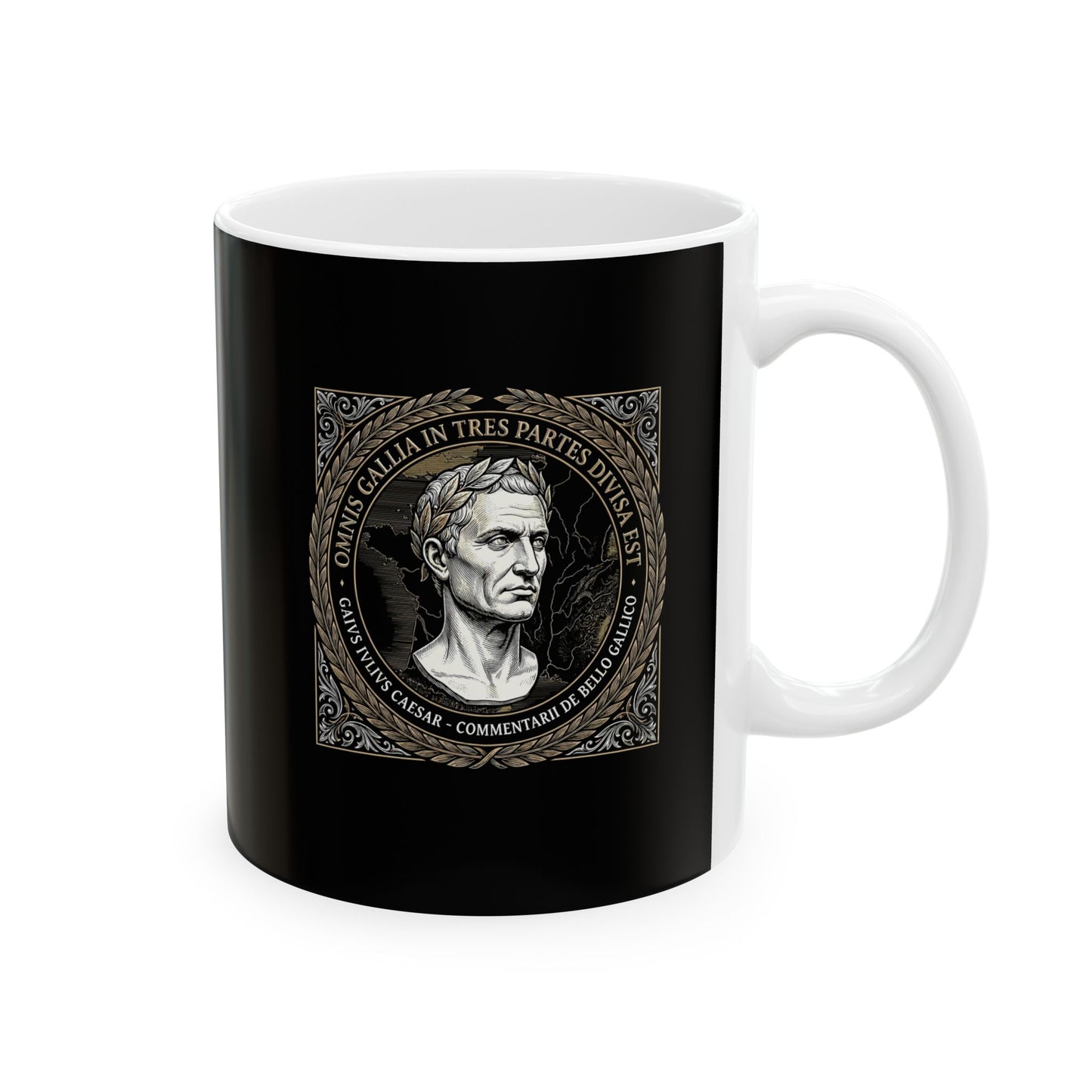 Julius Caesar Gallic War Quote Ceramic Mug, (11oz, 15oz)