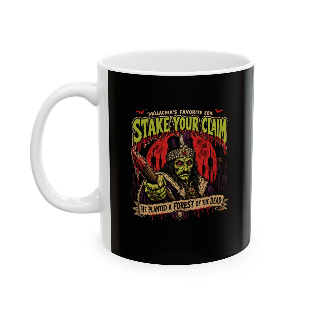 Psychobilly Vlad Tepes Ceramic Mug, (11oz, 15oz)