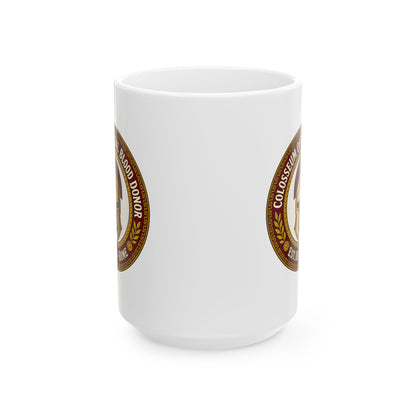 Colosseum Official Blood Donor Ceramic Mug, (11oz, 15oz)