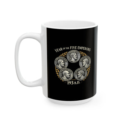 Year of the 5 Emperors Septimus Severus  Ceramic Mug, (11oz, 15oz)
