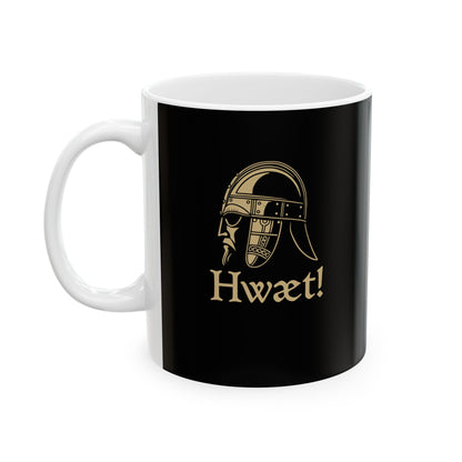 Beowulf Hwaet Listen Ceramic Mug, (11oz, 15oz)