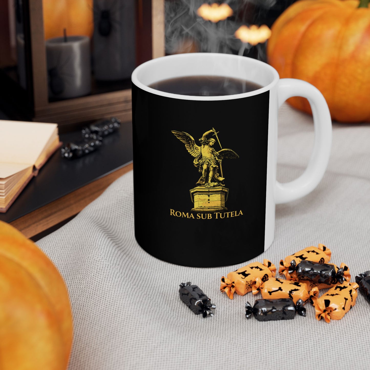 Archangel Michael Roma Sub Tutela Ceramic Mug, (11oz, 15oz)