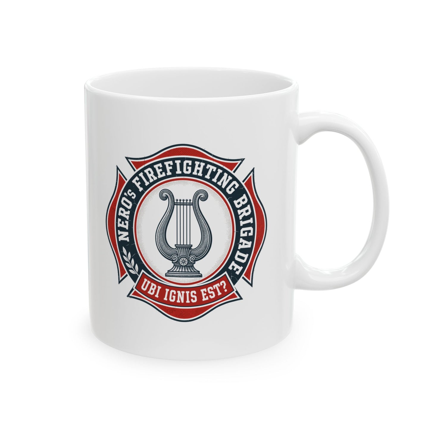 Emperor Nero's Fire fighting Brigade Ceramic Mug, (11oz, 15oz)