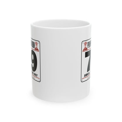 Pompeii Fun Run Race Bib Ceramic Mug, (11oz, 15oz)
