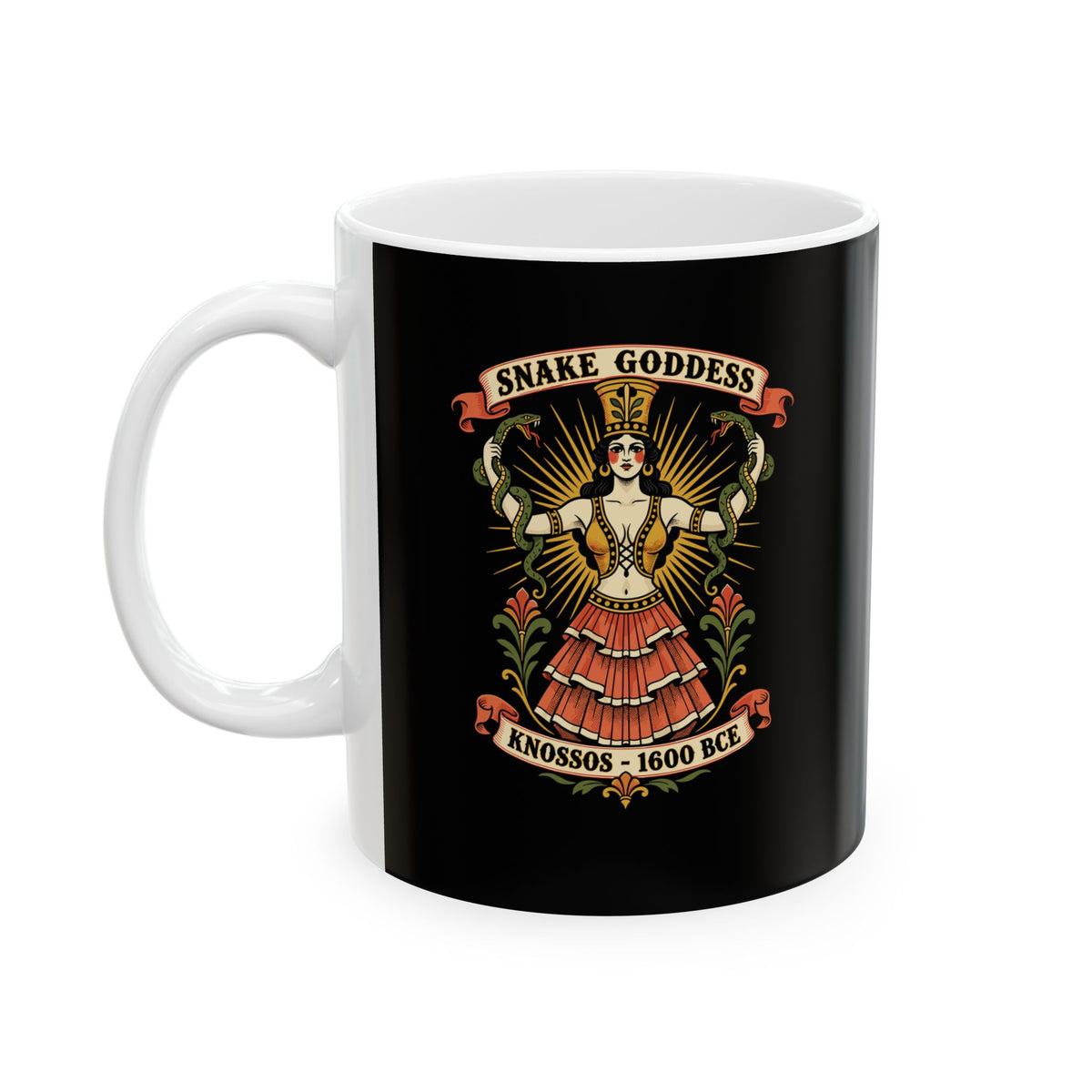 Snake Goddess Knossos Ceramic Mug, (11oz, 15oz)