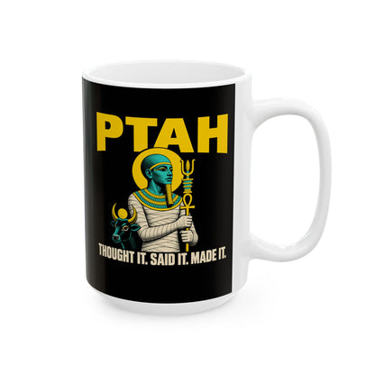 Ptah and the Apis Bull Ceramic Mug, (11oz, 15oz)